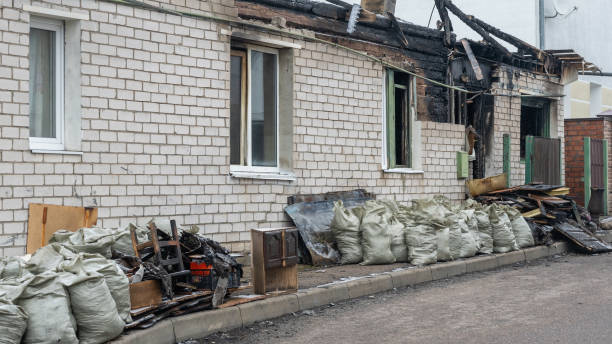 Professional Fire Damage Removal technician working in Morton, WA